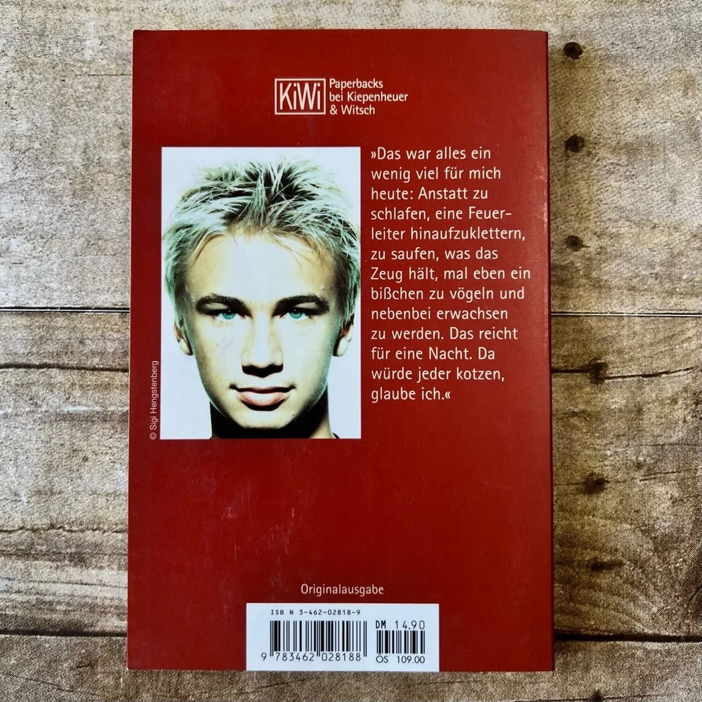 Crazy‎ Benjamin Lebert German Novel Roman Paperback KiWi 3462028189